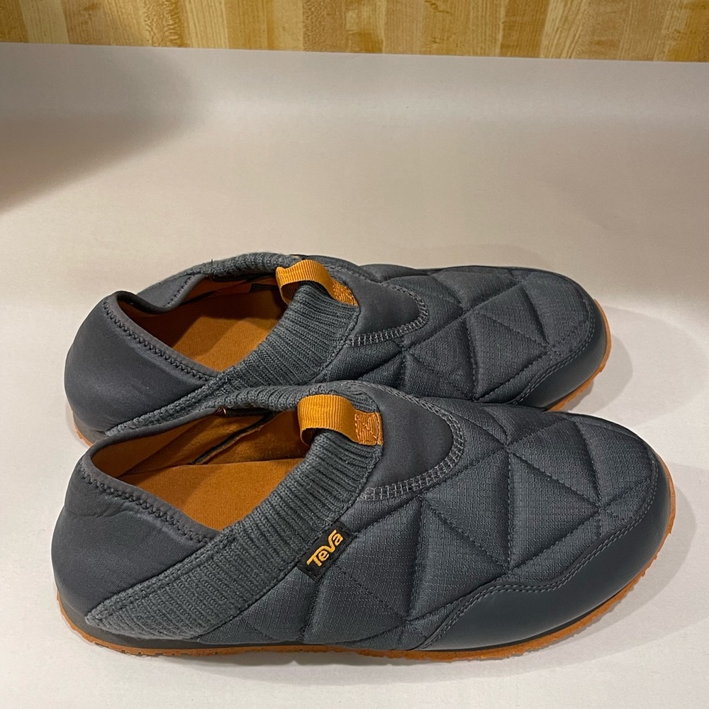 Teva Gray Quilted Slip-On Loafers
